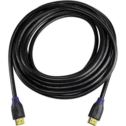 LogiLink HDMI priključni kabel HDMI A utikač, HDMI A utikač 2.00 m crna CH0062 audio povratni kanal (arc), Ultra HD (4K) HDMI s eternetom, pozlaćeni kontakti HDMI kabel slika 2