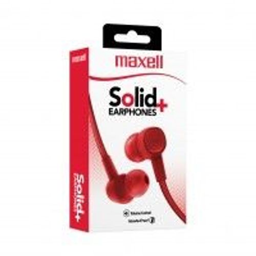 MAXELL Slušalice SIN-8 Solid flat fuji crvena slika 1
