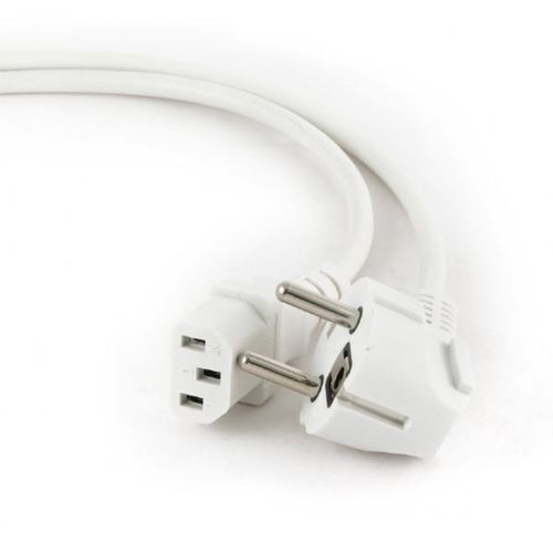 Gembird Power cord (C13), VDE approved, 1.8m, White slika 1