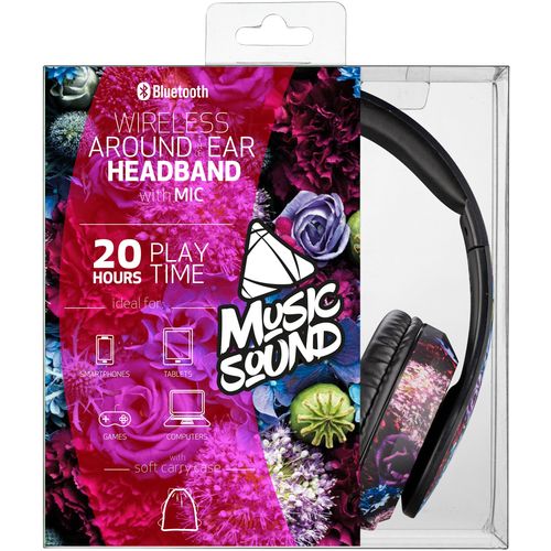 Cellularline Bluetooth slušalice Music Sound Around flowers slika 3