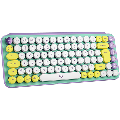 LOGITECH POP Keys Wireless Mechanical Keyboard With Emoji Keys - DAYDREAM_MINT - US INT'L - BT - INTNL - BOLT slika 2