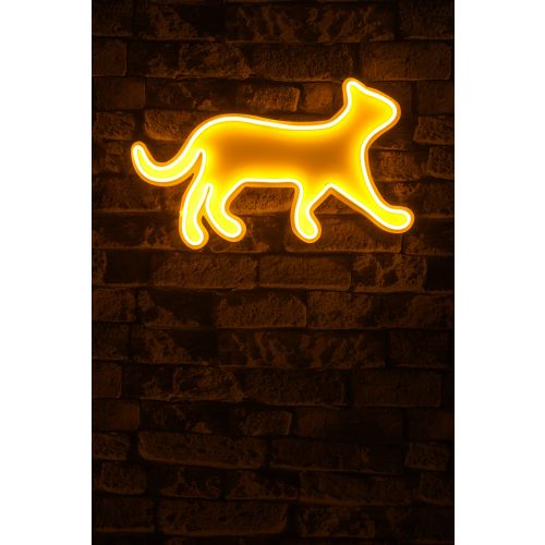 Wallity Ukrasna plastična LED rasvjeta, Kitty the Cat - Yellow slika 2