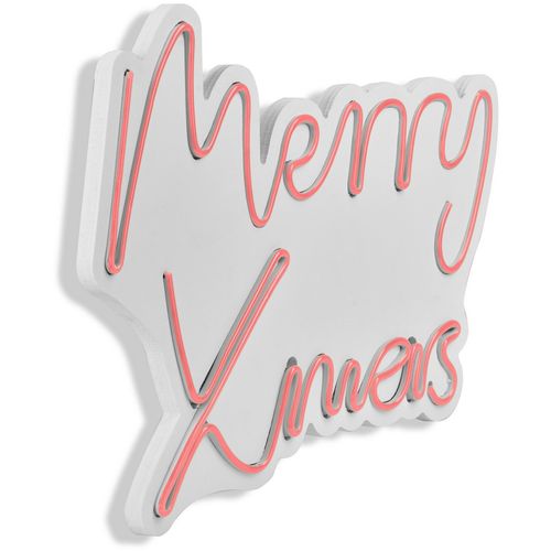 Wallity Ukrasna plastična LED rasvjeta, Merry Christmas - Pink slika 16