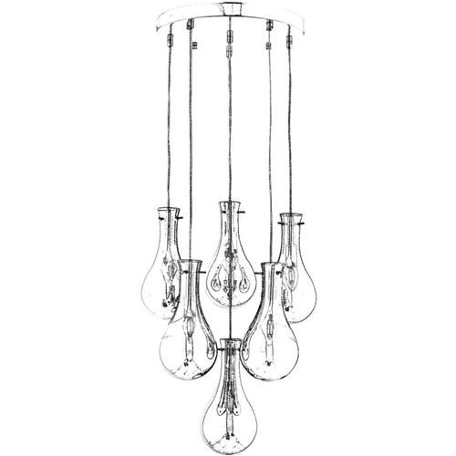 AV-1697-6KT Chrome Chandelier slika 2