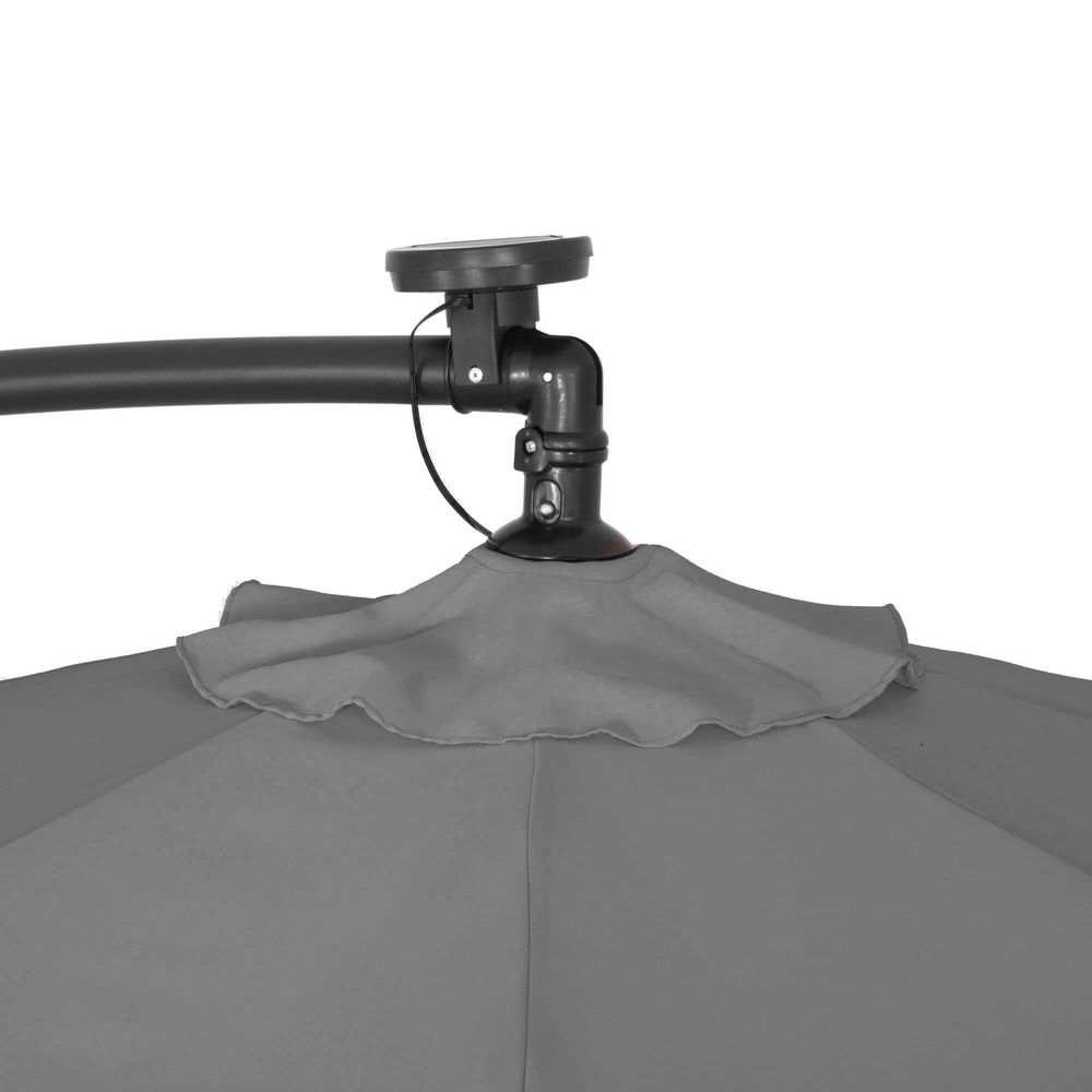 Vrtni suncobran 300 cm grafit slika 10