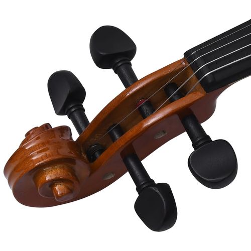 Violinski set s gudalom i podbradkom boja tamnog drva 4/4 slika 33