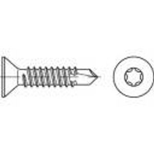 TOOLCRAFT 141584 samourezni vijci 6.3 mm 45 mm T-profil DIN 7504 čelik galvansko pocinčani 250 St.