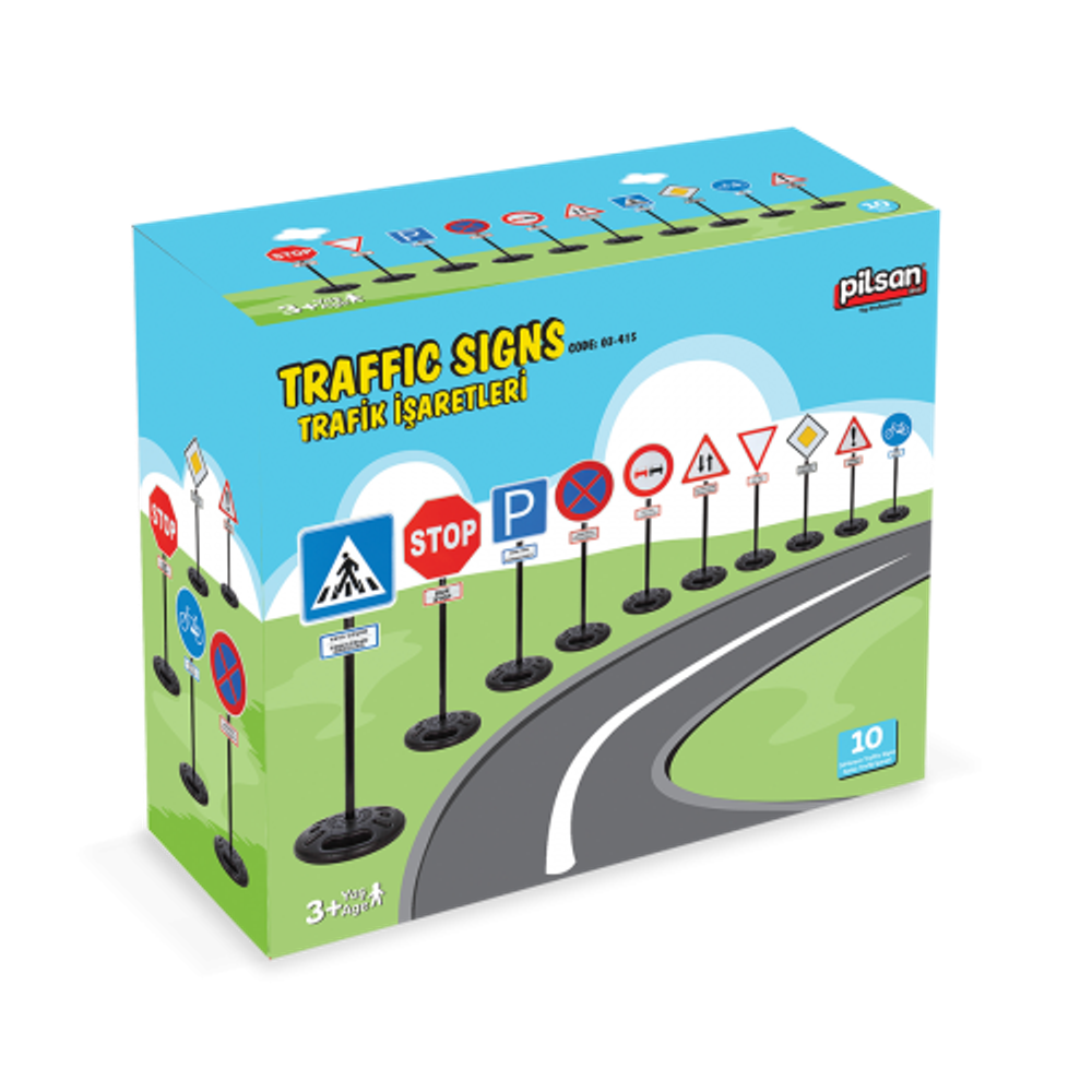 Pilsan Set saobraćajnih znakova 03-415, 10 kom slika 1
