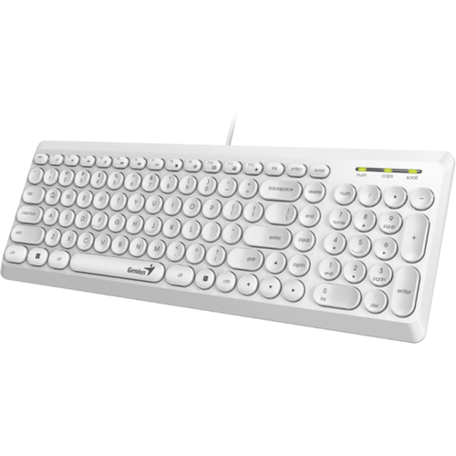 Genius SlimStar Q200 tastatura bijela, low-profile tipke BH/HR/SER layout, USB slika 1