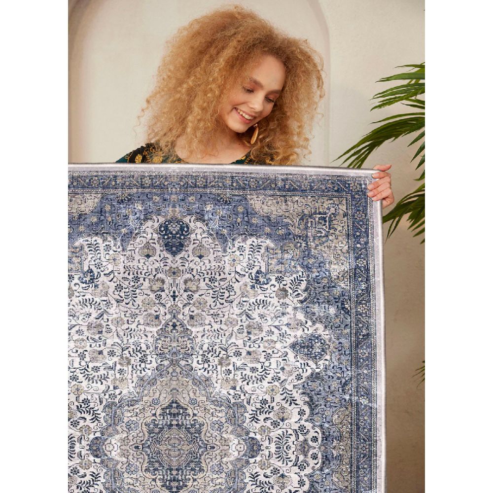Elegantni Tepih WOOSONIL066 u Krem, Sivoj i Bež Boji (160 x 230 cm) slika 4
