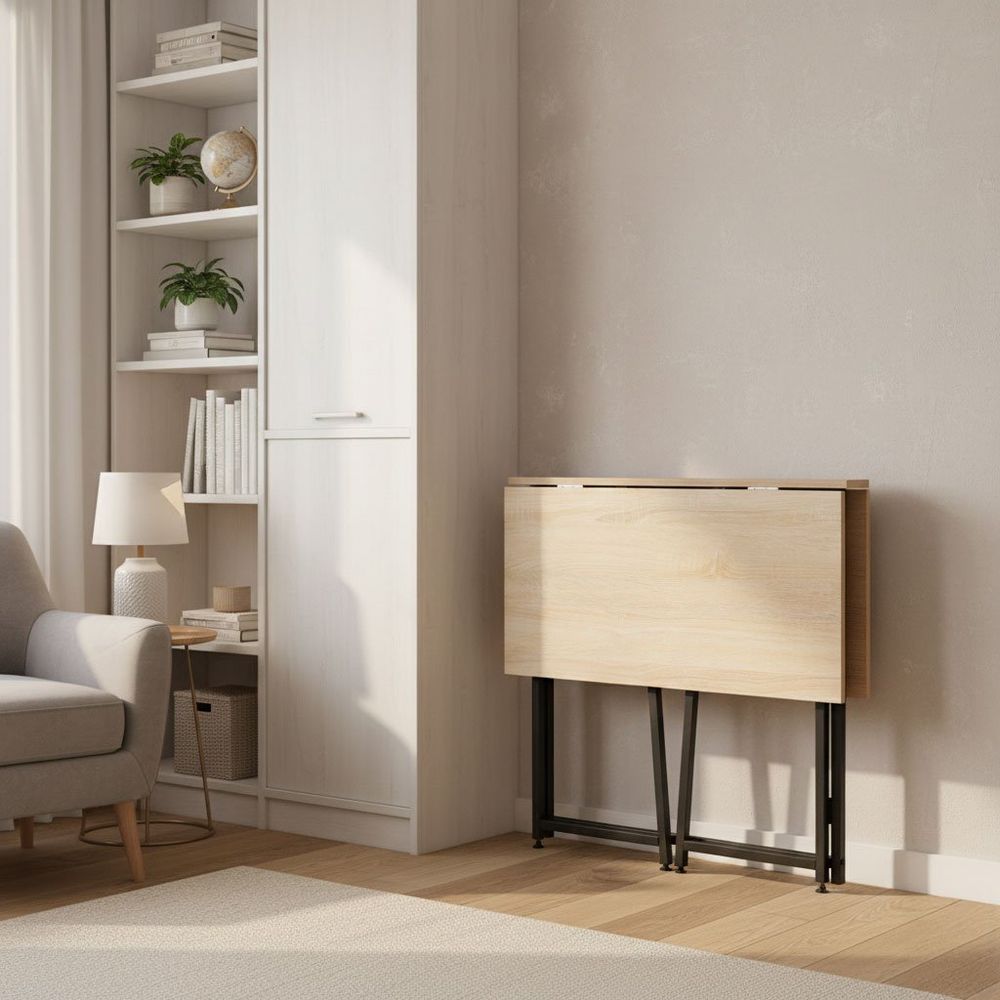 ModernHome sklopivi računalni stol 80 × 45 cm za laptop – loft stil slika 3