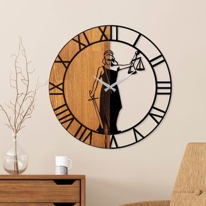 Wallity Ukrasni drveni zidni sat, Wooden Clock - 78
