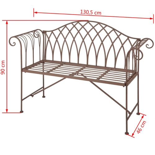 Esschert Design vrtna klupa u starom engleskom stilu metalna MF009 slika 45