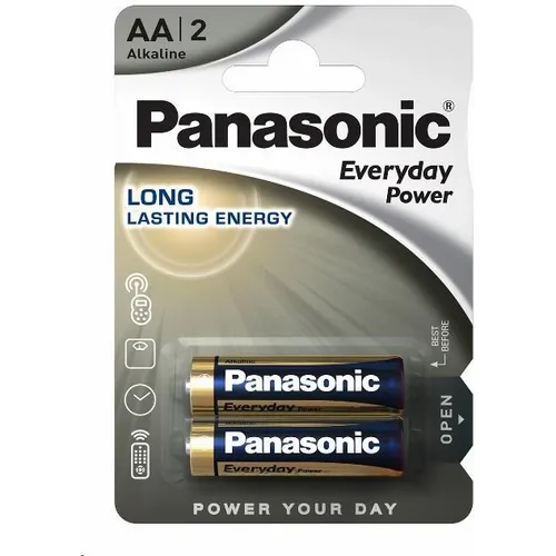 Panasonic baterije LR6EPS/2BP-AA Alkalne Everyday 2 komada slika 1