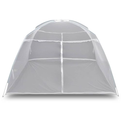 Šator za kampiranje 200 x 180 x 150 cm od staklene vune bijeli slika 17