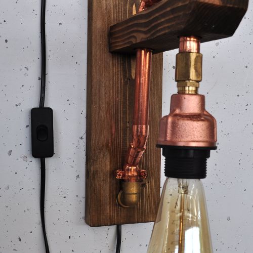 Lacop012 Wooden
Rose Gold Wall Lamp slika 10