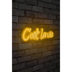 Wallity Ukrasna plastična LED rasvjeta, C'est La Vie - Yellow