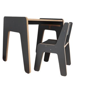 Woody Fashion Dječji stolni set MINI TABLE, antracit