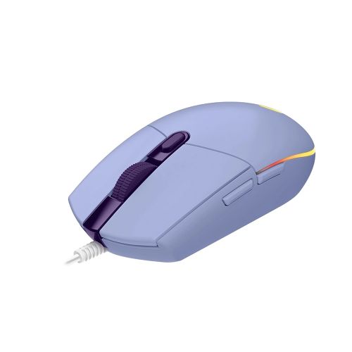 Logitech G102 Lightsync Gaming žičani miš, Lilac USB slika 3