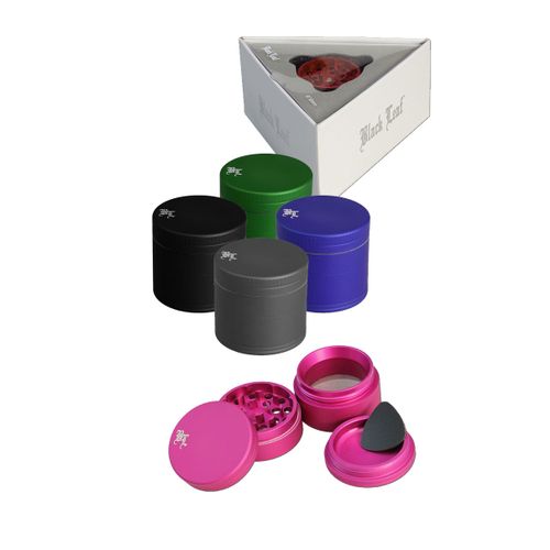 Grinder Black Leaf Mat boja / 4 dijela / 49 mm slika 2