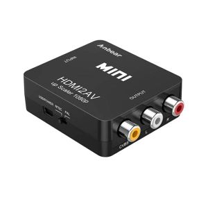 FAST ASIA adapter-konverter HDMI 1080p na AV kompozitni (3xRCA) (ž/3ž) (Crni)