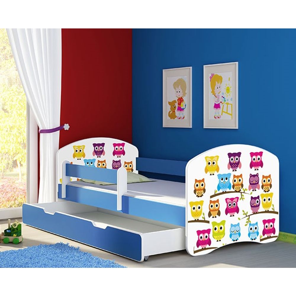 ACMA Dječiji krevet Acma II sa ladicom Blue - 160x80cm - Dezen 31 slika 1
