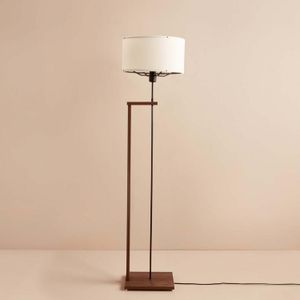 AYD-3474 Bijela Drvena Podna Lampa