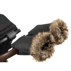 Lionelo rukavice za kolica, Handmuff, pašu za većinu kolica, UNISEX, crne