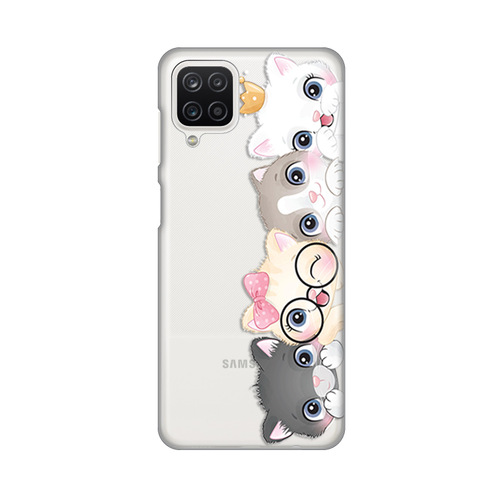 Torbica Silikonska Print Skin za Samsung A125F Galaxy A12 Cats slika 1