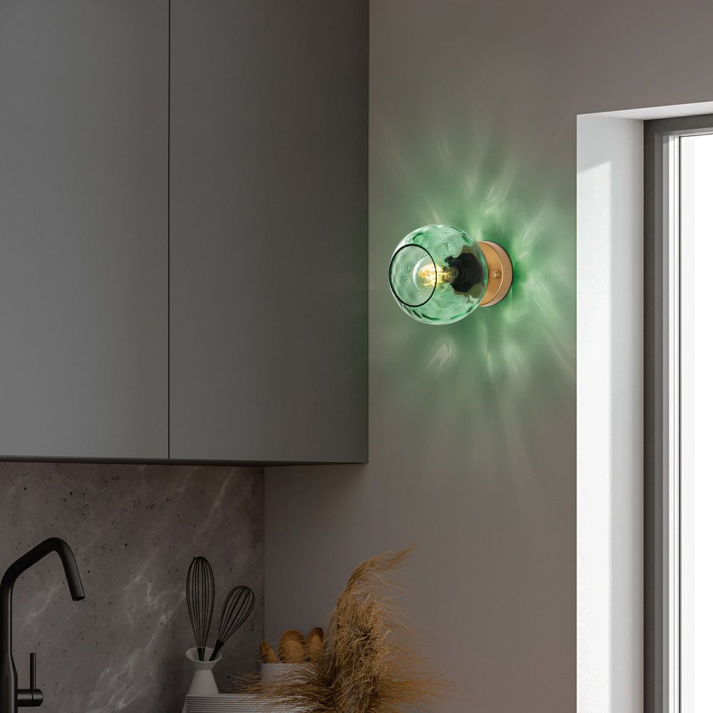 Zidna Lampa Benek - 15 - 14405, boje: Zlato slika 1