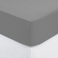 Atmosphera plahta s gumicom 160x200cm pamuk siva
