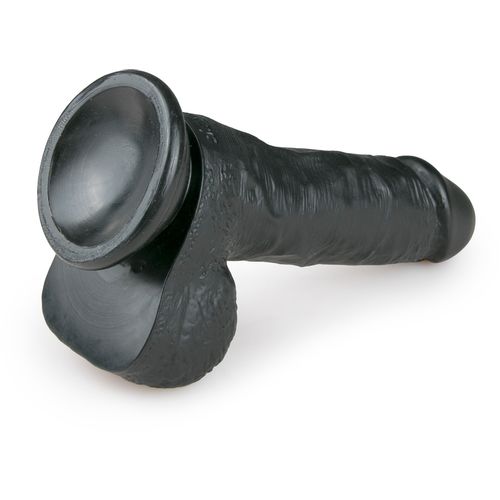 Realističan dildo - 17,5 cm, crni slika 5