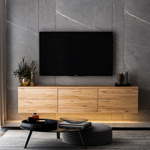 TV Stalak 'Neon Illuminated - Atlantic Pine' sa LED Osvetljenjem slika 4