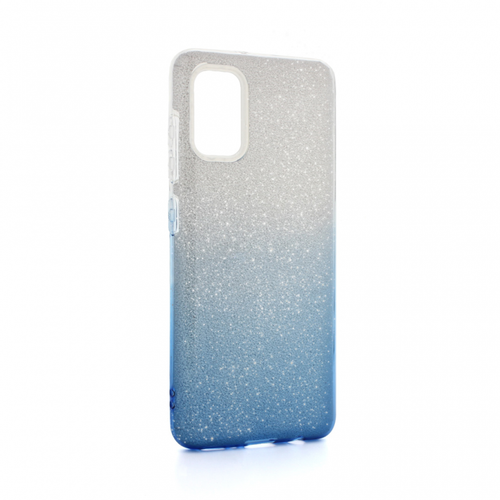 Torbica Double Crystal Dust za Samsung A415F Galaxy A41 plavo srebrna slika 1