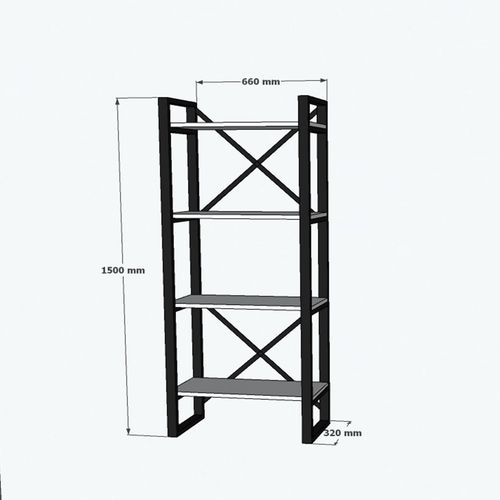 Alaro - Modern Walnut Bookshelf slika 3