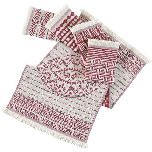 Maya - Claret Red Claret Red Wash Towel Set (5 Pieces) slika 3