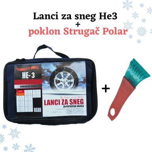 Lanci za sneg Sila He3 12mm plus poklon Strugač Polar slika 1