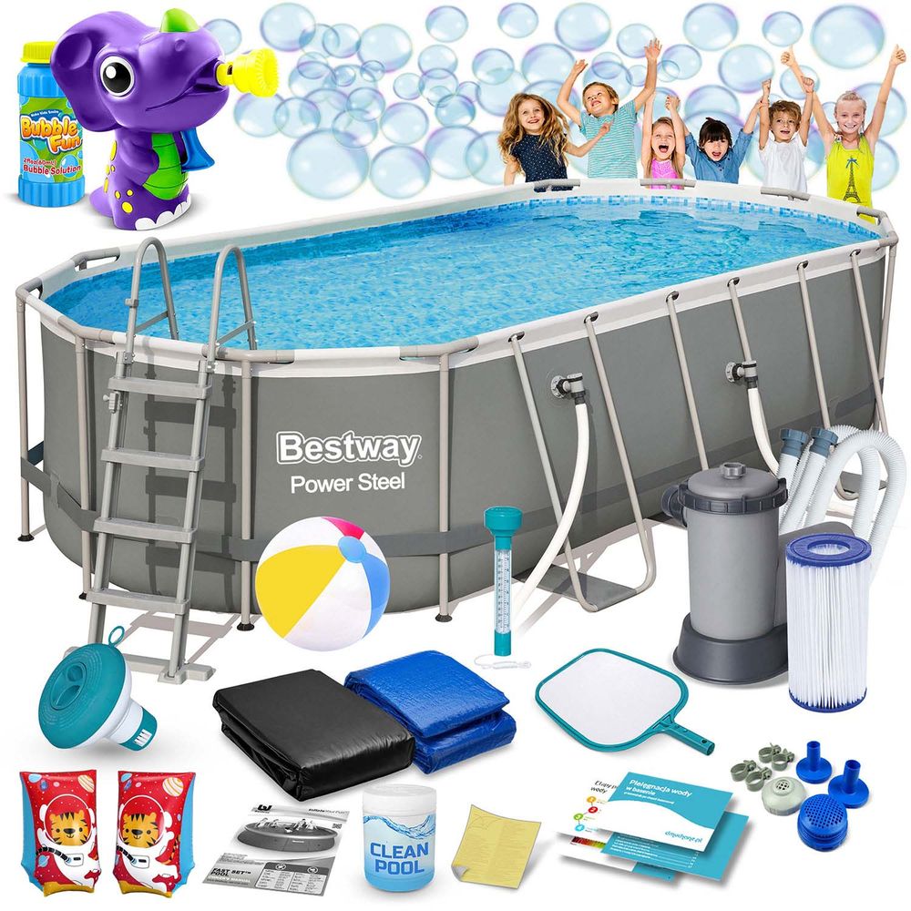 Okvirni vrtni bazen 549 x 274 x 122 cm 17u1 bestway 56710 slika 1