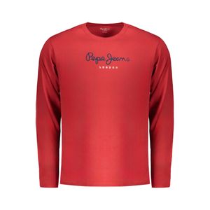 PEPE JEANS MEN'S LONG SLEEVE T-SHIRT RED