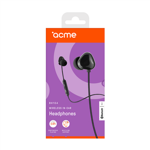 ACME Slušalice Bluetooth in-ear sa mik., crne, BH104 slika 2