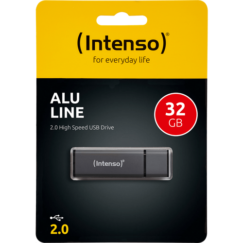 (Intenso) USB Flash drive 32GB Hi-Speed USB 2.0, ALU Line - USB2.0-32GB/Alu-a slika 1