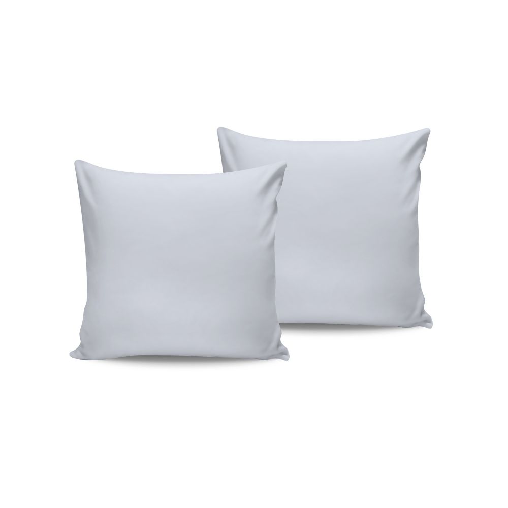 Set jastučića od satena (2 komada) De White, boje: bijela slika 1