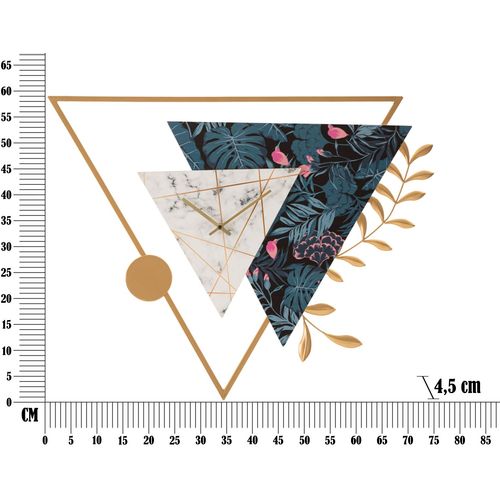 Mauro Ferretti Zidni sat Triangle 75x4,5x59 cm slika 6