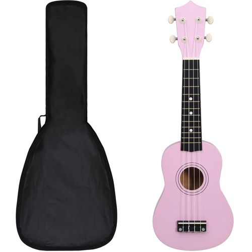 Set dječjeg ukulelea Soprano s torbom ružičasti 21 " slika 19