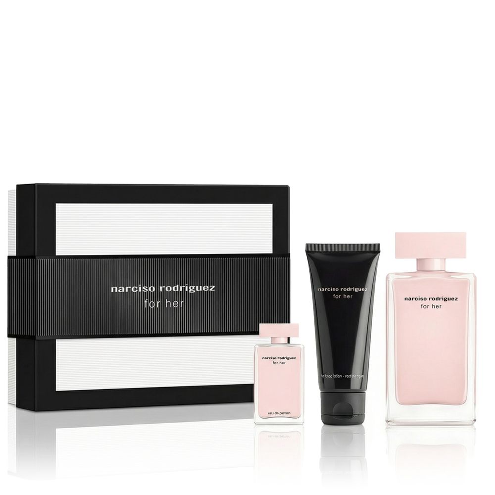 Narciso Rodriguez For Her EDP 100 ml + EDP mini 10 ml + BL 50 ml slika 1
