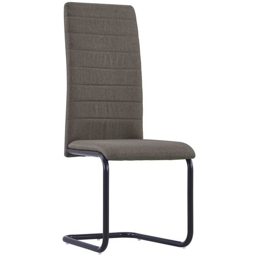 Konzolne blagovaonske stolice od tkanine 4 kom smeđe-sive slika 24