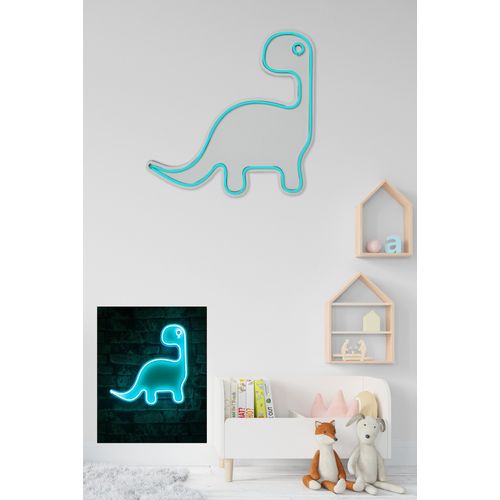 Wallity Ukrasna plastična LED rasvjeta, Dino the Dinosaur - Blue slika 11
