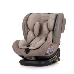 Chipolino autosjedalica I-SIZE 40-150 cm ISOFIX 360 "PEAK" macadamia