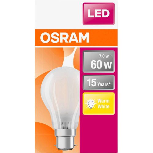 OSRAM 4058075114913 LED Energetska učinkovitost 2021 E (A - G) B22d oblik kruške 6.5 W toplo bijela (Ø x D) 60.0 mm x 104.0 mm  1 St. slika 1