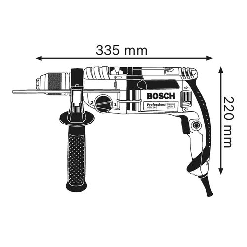 Bosch Vibraciona bušilica 1.100W GSB 24-2 slika 3